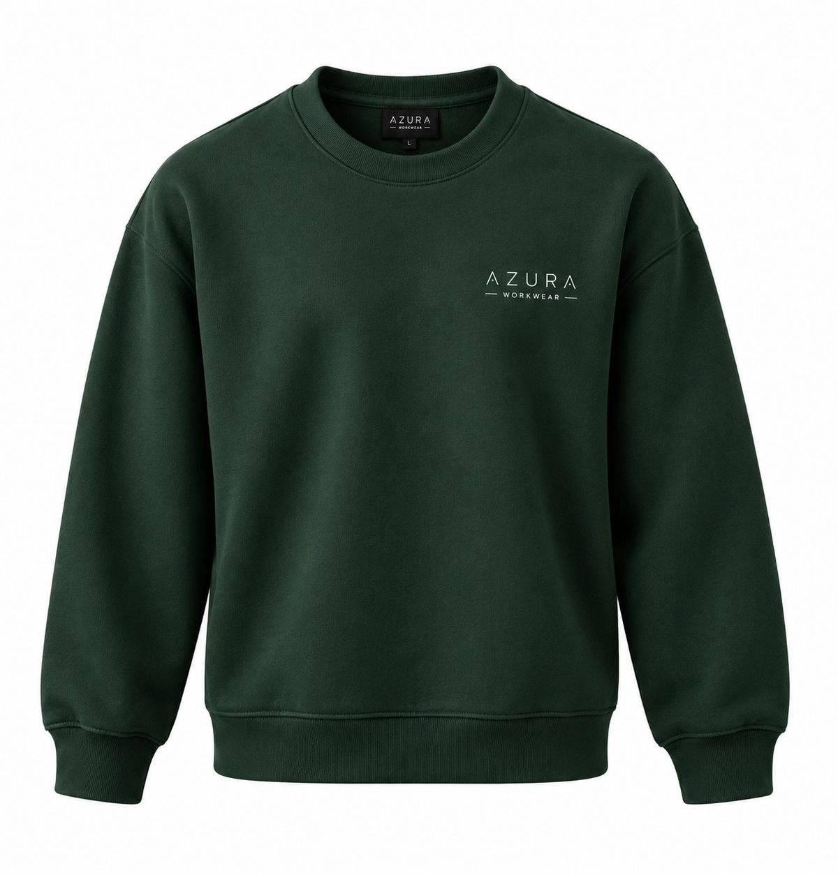Sweatshirt Bisiklet Yaka Içi 2 Iplik Pamuklu Normal Kesim Yeşil
