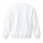 Sweatshirt Bisiklet Yaka Içi 2 Iplik Pamuklu Normal Kesim Beyaz