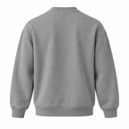Sweatshirt Bisiklet Yaka Içi 2 Iplik Pamuklu Normal Kesim Gri