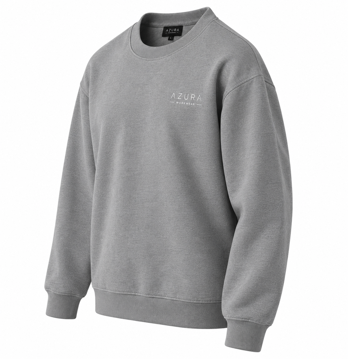Sweatshirt Bisiklet Yaka Içi 2 Iplik Pamuklu Normal Kesim Gri
