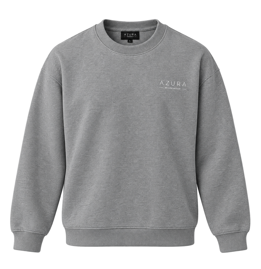 Sweatshirt Bisiklet Yaka Içi 2 Iplik Pamuklu Normal Kesim Gri