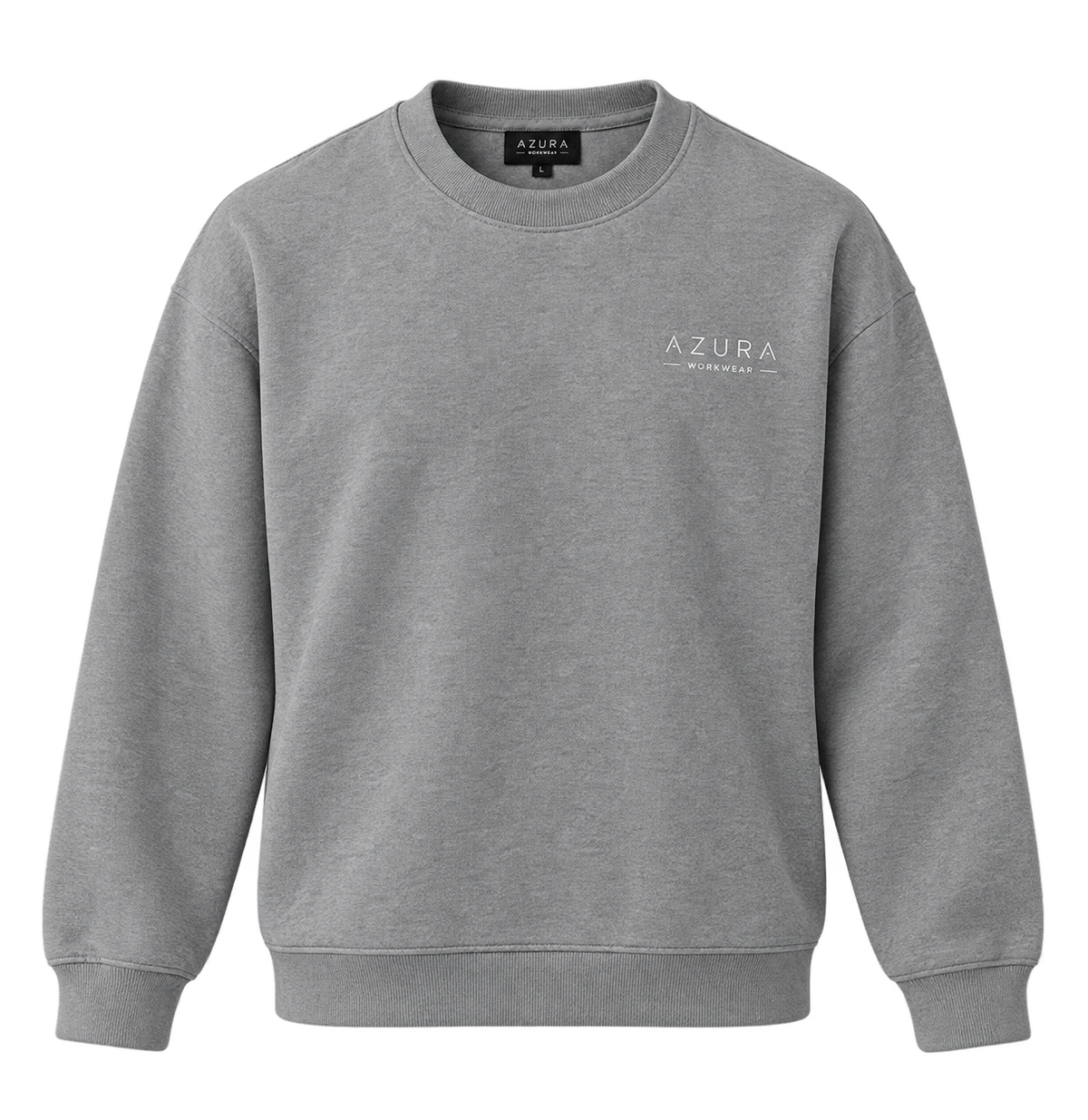 Sweatshirt Bisiklet Yaka Içi 2 Iplik Pamuklu Normal Kesim Gri