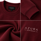 Sweatshirt Bisiklet Yaka Içi 2 Iplik Pamuklu Normal Kesim Kırmızı