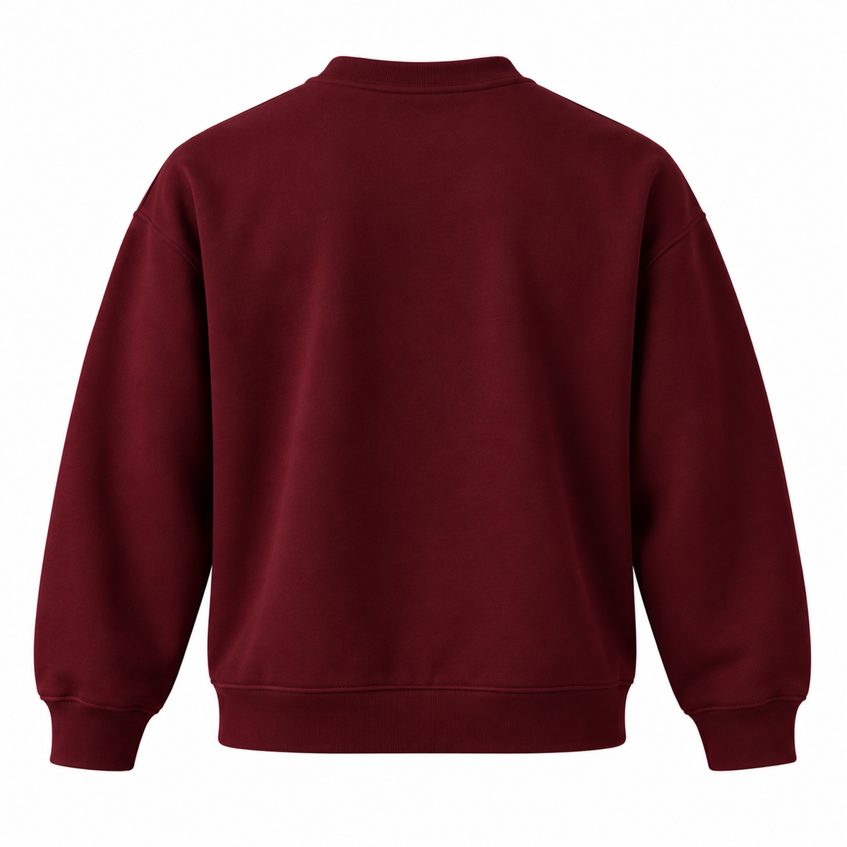 Sweatshirt Bisiklet Yaka Içi 2 Iplik Pamuklu Normal Kesim Kırmızı