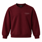 Sweatshirt Bisiklet Yaka Içi 2 Iplik Pamuklu Normal Kesim Kırmızı