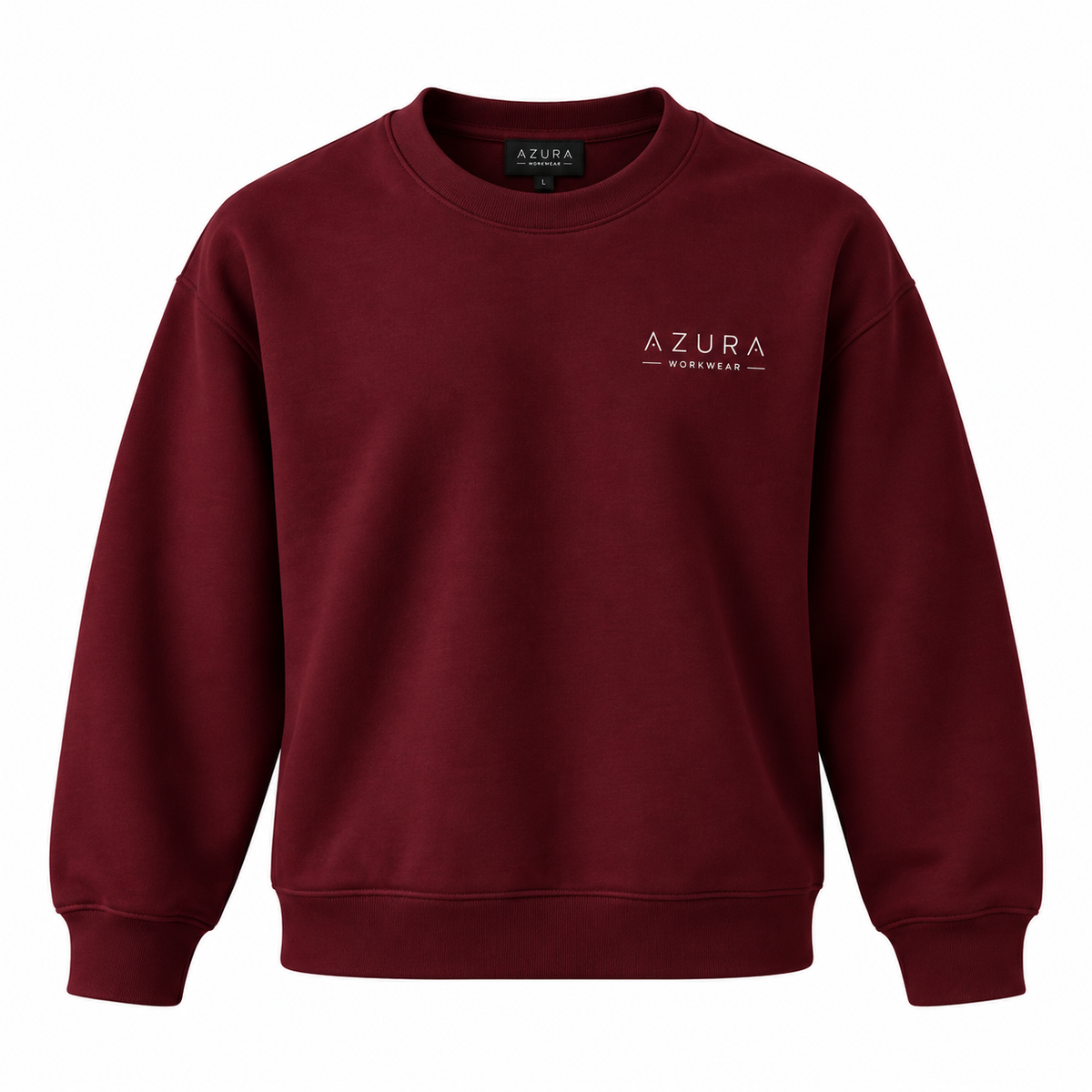 Sweatshirt Bisiklet Yaka Içi 2 Iplik Pamuklu Normal Kesim Kırmızı