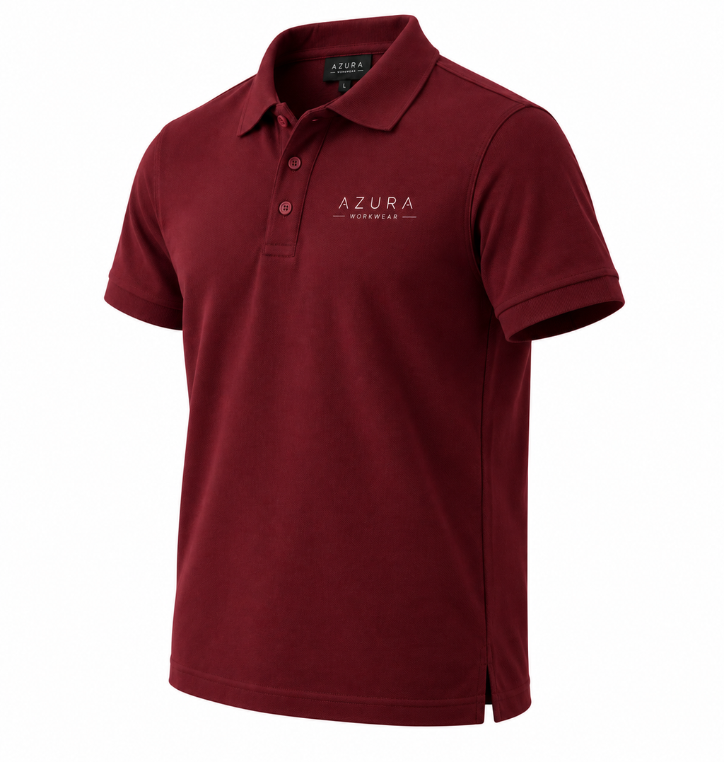 Polo Yaka Tişört Nefes Alan Kumaş Procool Spor Outdoor T-shirt Kırmızı
