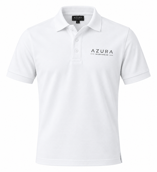 Polo Yaka Tişört Nefes Alan Kumaş Procool Spor Outdoor T-shirt Beyaz