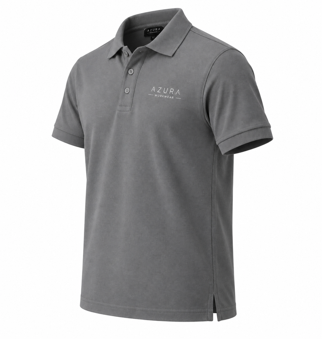 Polo Yaka Tişört Nefes Alan Kumaş Procool Spor Outdoor T-shirt Gri
