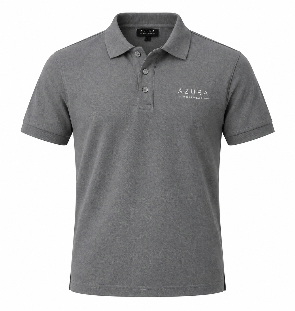 Polo Yaka Tişört Nefes Alan Kumaş Procool Spor Outdoor T-shirt Gri