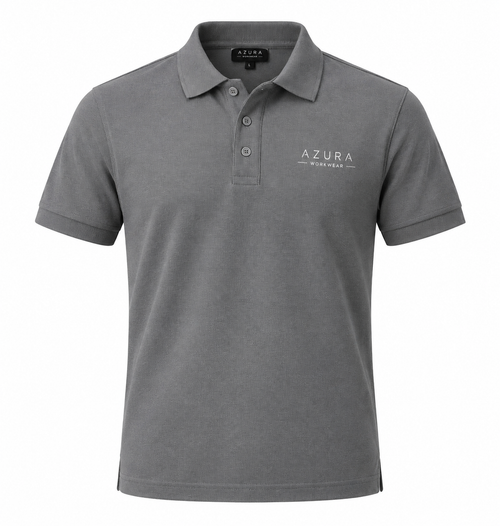 Polo Yaka Tişört Nefes Alan Kumaş Procool Spor Outdoor T-shirt Gri
