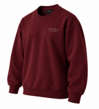 Sweatshirt Bisiklet Yaka Içi 2 Iplik Pamuklu Normal Kesim Kırmızı